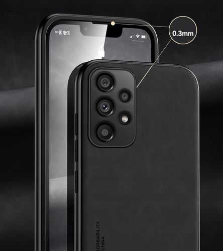 Etui Skórzane DO SAMSUNG GALAXY A52s A52 5G A52s 5G Case + Szkło Czarne na Arena.pl