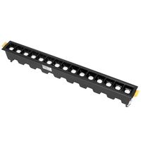 Podtynkowa lampa liniowa 589 Domeno LED 30W 4000K metalowa czarna
