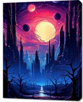 Obraz 70x90cm Gwieździste Miasto