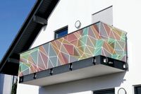 OSŁONA BALKONOWA dekoracyjna mata na balkon siatkę kwiaty 1m2