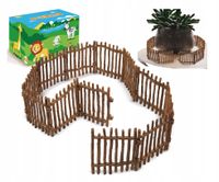 Realistyczne Ogrodzenie Zagroda Farma Konie Zestaw 12 Elementów Płotków