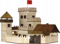 Klocki drewniane Zamek 53x41x46cm 607el.