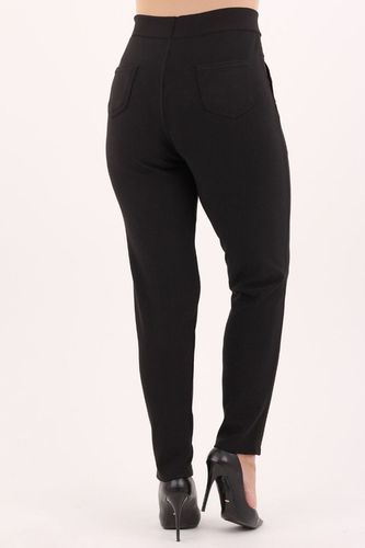 SPODNIE DAMSKIE WYSOKI STAN GŁADKIE BAWEŁNIANE ELASTYCZNE DUŻE ROZMIARY na Arena.pl