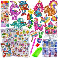 NAKLEJKA Mozaika DIAMENTOWA HAFT DIAMENTOWY KOSMOS DINOZAURY ZWIERZĘTA 127