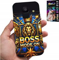 ETUI DO SAMSUNG A6 2018 - BOSS LEW Z KORONĄ NA TARCZY CASE + FOLIA