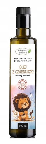 POLSKA ZDROWA MARKA OLEJ Z CZARNUSZKI 500 ml DLA DZIECI NIERAFINOWANY P na Arena.pl