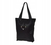 Laura Biaggi - torebka shopper czarny błysk ala przeszycia Blackdrop KB168