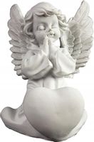 ANIOŁ FIGURKA ANIOŁKA Z SERCEM 14 CM ANIOŁEK ZNICZ