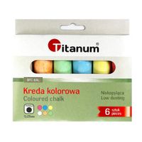 kreda chodnikowa kolorowa 6 sztuk titanum