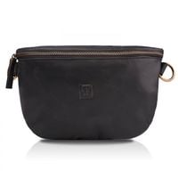 skórzana saszetka na pas vintage paolo peruzzi t-36-bl