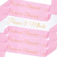 Komplet Szarf Na Wieczór Panieński Panna Młoda Szarfa
