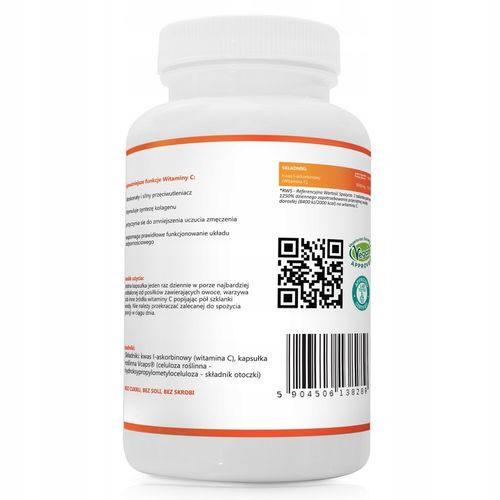 Witamina C 1000mg Kwas L-Askorbinowy MOCNA 120 kapsułek na Arena.pl