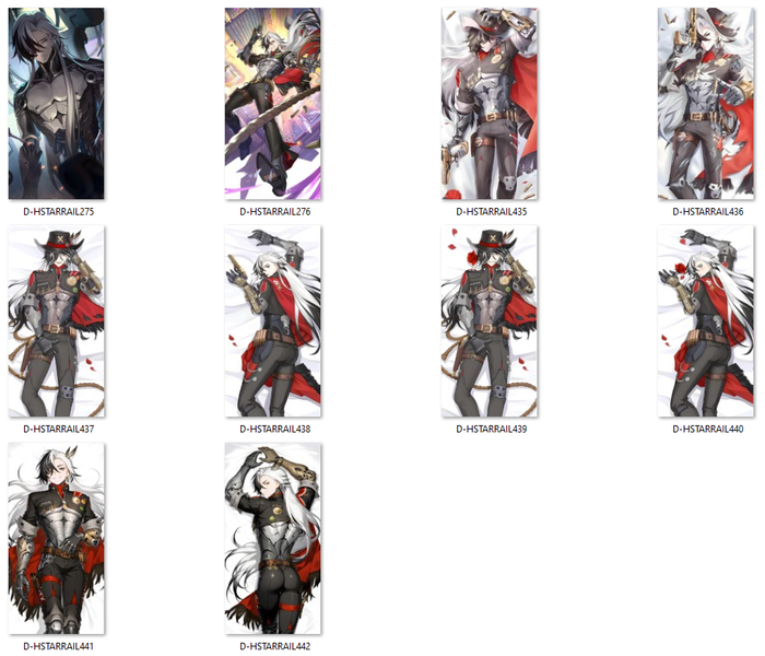 Dakimakura Honkai: Star Rail - Boothill DO WYBORU 90x45 zdjęcie 2