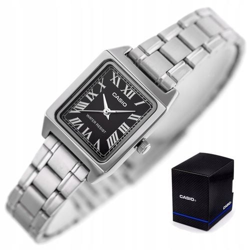 ZEGAREK DAMSKI CASIO LTP-V007 rzymskie cyfry stalowy + BOX +GRAWER na Arena.pl