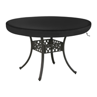 Pokrowiec na stół okrągły wodoodporny ogrodowy Oxford 420D 106x10 cm czarny