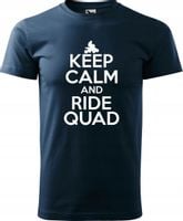 Koszulka Quad Prezent na Urodziny Keep Calm Ride