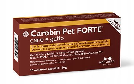 Carobin Pet Forte Cane e Gatto 30 tab NBF Lanes na Arena.pl