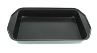 blaszka do pieczenia, zapiekania CZARNA prostokątna 49x31,5x6 cm BLS-121
