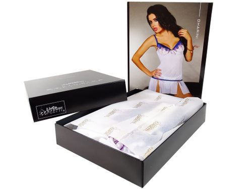 Biała koszulka nocna i stringi bielizna damska L na Arena.pl