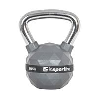 Hantla kettlebell gumowana PU 20 kg Insportline
