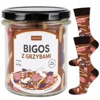 SOXO skarpety męskie bigos w słoiku śmieszny prezent na święta 40-45