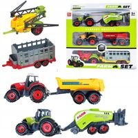 TRAKTOR Z MASZYNAMI ROLNICZYMI PRASA OPRYSKIWACZ