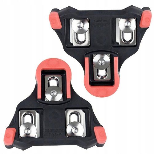 Bloki SH10 do pedałów Shimano SPD SL SM-SH10 czerwone bez luzu 0 stopni na Arena.pl