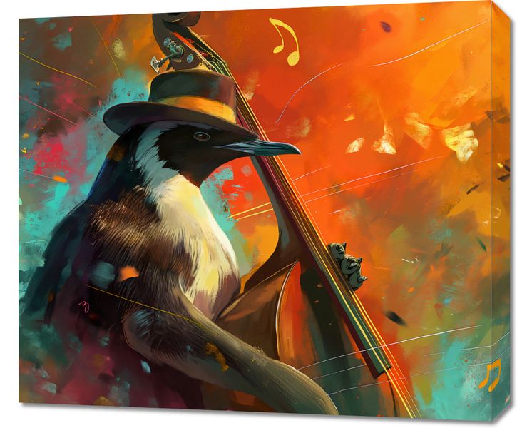 Obraz 70x60cm Pingwinia Nuta zdjęcie 1