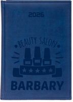 KALENDARZ A5 2026 dzienny książkowy grawer BEAUTY SALON RÓŻNE WZORY IMIĘ