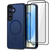 2 x MATOWE SZTYWNE ETUI CASE OBUDOWA COVER MAGSAFE NA GALAXY S25 + 2-PAK SZ