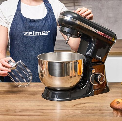 Robot planetarny Zelmer ZKR1355 1200W 6 prędkości 2 misy Smart mix Czarny na Arena.pl
