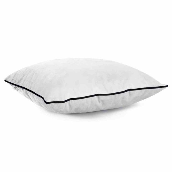 CUS/AH/VELVET/WHITE/PIPING/45X45*2 zdjęcie 2