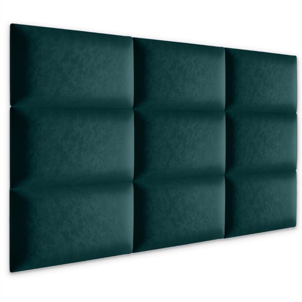 PANELE TAPICEROWANE ŚCIENNE TURKUSOWE WEZGŁOWIE 3D 50cm x 40cm zdjęcie 3