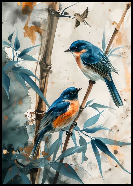 Plakat 67,5x95cm Trzy Ptaki zdjęcie 2