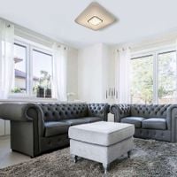 Plafon LAMPA sufitowa YAX ML4402 Milagro kwadratowa OPRAWA glamour LED 24W 3000K – 6000K z efektem gwiazd biała chrom