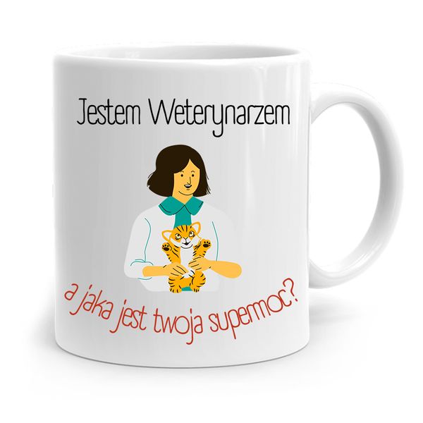 Kubek Dla Weterynarza Jestem Weterynarzem Prezent Z Nadrukiem Ze Zdjęciem zdjęcie 1