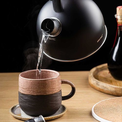 czajnik 1,5l z gwizdkiem kinghoff kh-1897 czarny mat na Arena.pl