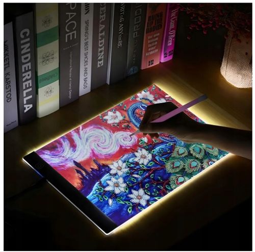 TABLET GRAFICZNY XL DESKA KREŚLARSKA DLA DZIECI RYSOWANIA LED A3 + GRATIS na Arena.pl