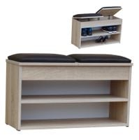 Szafka Na Buty z Siedziskiem szer. 85cm P 166B Biała Sonoma