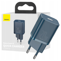 ładowarka sieciowa baseus super si quick charger 1c 20w (niebieska)