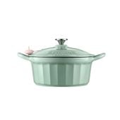 BUYDEEM Emaliowane naczynie żeliwne 3,9L, model CP551, kolor Cozy Greenish
