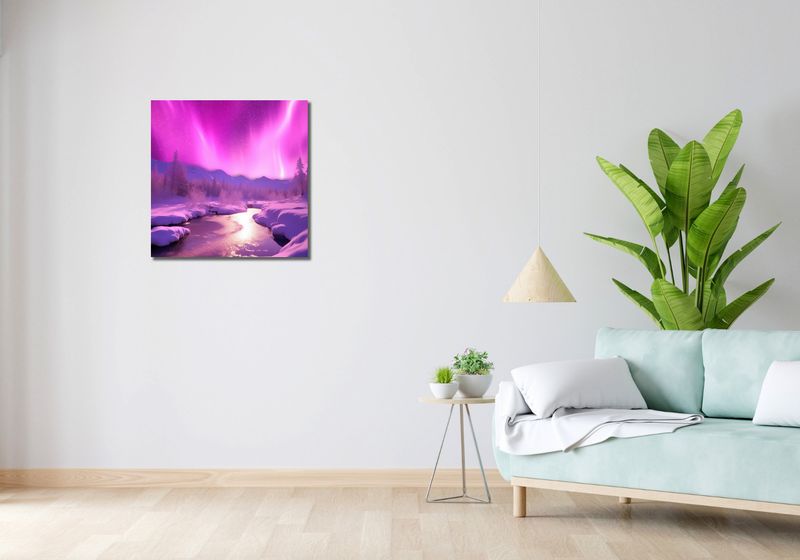 Obraz 60x60cm Aurora Nad Niebiem zdjęcie 2