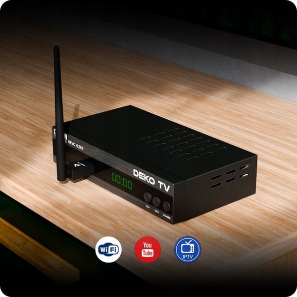 Tuner Dekoder TV Naziemnej DVBT2 DVBT 2 DVB T2 HEVC DEKO PRO2 + Antena zdjęcie 16