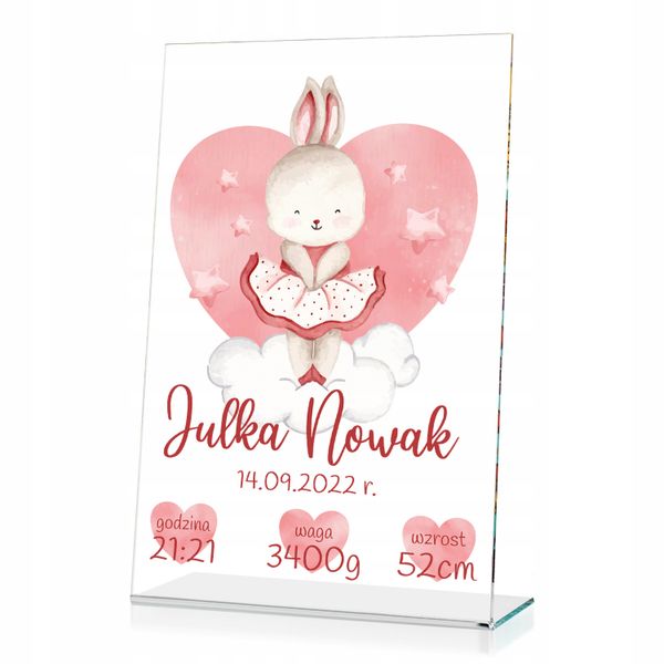 STATUETKA metryczka dla dziecka PREZENT nadruk zdjęcie 1