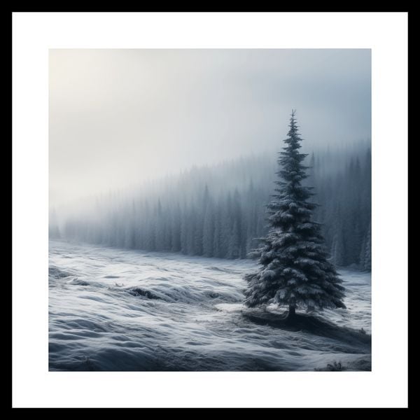 Plakat 40x40cm Samotna Choinka zdjęcie 3