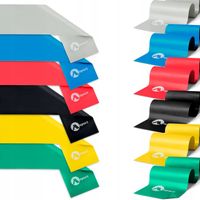 ZESTAW 5 GUM TAŚM DO ĆWICZEŃ TRENINGU REHABILITACYJNA FITNESS FLAT BAND 2M