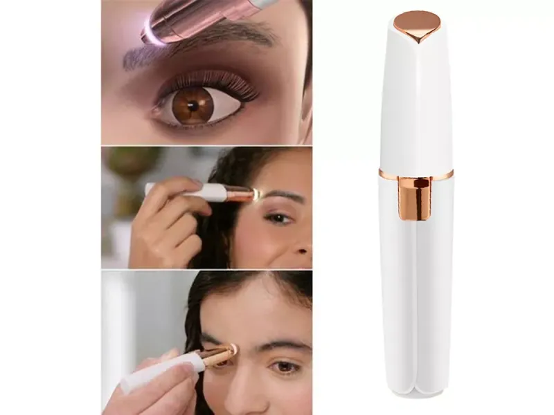 Depilator do brwi trymer do twarzy golarka damska zdjęcie 20