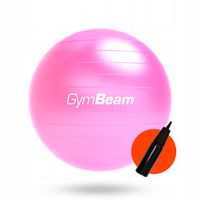 PIŁKA DO ĆWICZEŃ GIMNASTYCZNA FITNESS GymBeam 65cm błyszczący różowy