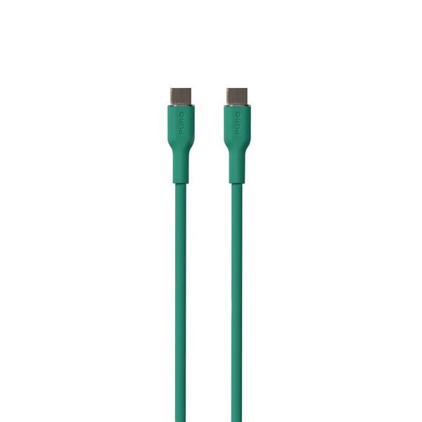 PURO ICON Soft Cable - Kabel USB-C do USB-C 1.5 m (Jade) zdjęcie 2