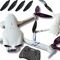 Dron F10 WiFi GPS 60 min lotu zawis 2000m 3 baterie 1600 mAh